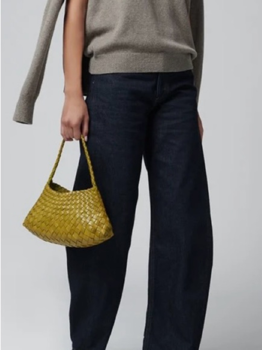 Dragon Diffusion Mustard Green Rosanna Leather Shoulder Bag